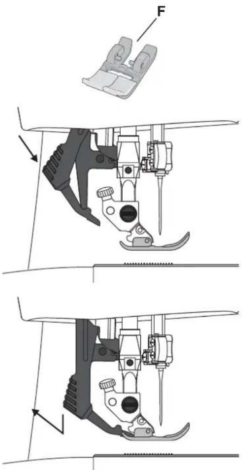 SINGER Featherweight C240 - Débrayage du système d'entrainment régulier intégré - 1