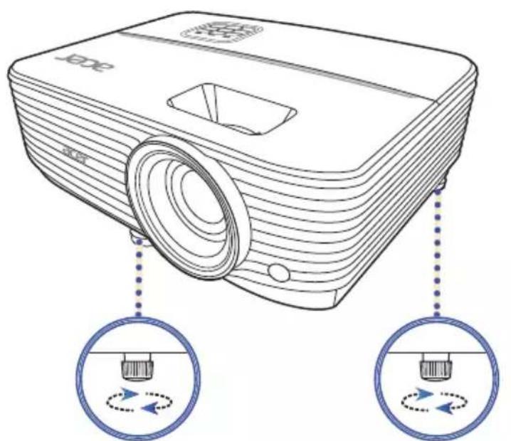 ACER PD2327W - Pour faire descendre l'image : - 1