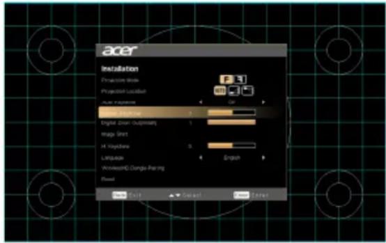 ACER DX425A - Menu d'installation - 1