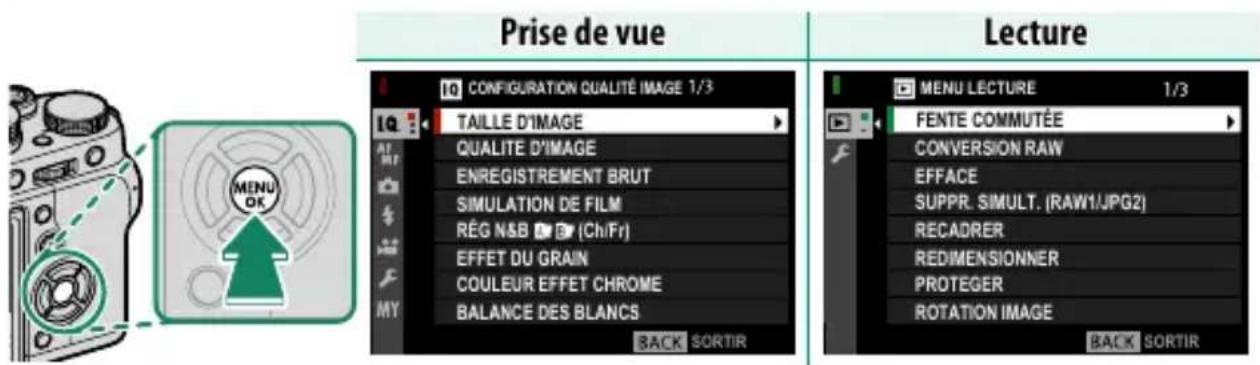 FUJI X-T3 - Utilisation des menus - 1