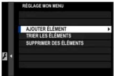 FUJI X-T3 - RÉGLAGE MON MENU - 1