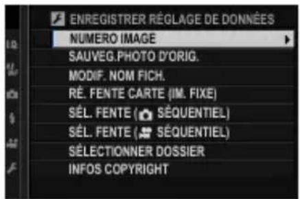 FUJI X-T3 - ENREGISTRER RÉGLAGE DE DONNÉES - 1
