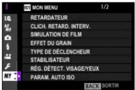 FUJI X-T3 - MON MENU - 1