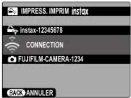 FUJI X-T3 - Le nom (SSID) et le mot de passe de l'imprimante - 2