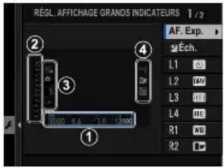 FUJI X-T3 - RÉGL. AFF. GRD INDICATEURS - 1