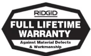 RIDGID ProPress C1 - No other express warranty applies - 1