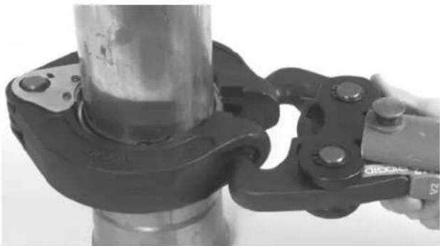 RIDGID ProPress XL-C - Pressing the Connection with a Ring and Actuator - 4