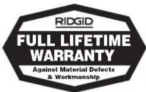 RIDGID ProPress V2 - No other express warranty applies - 1