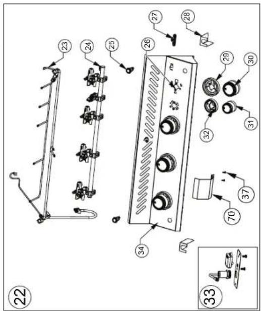 Napoleon BIPRO500-3 - INSTRUCTIONS POUR LE GRIL ENCASTRÉ BIPRO500 - 38