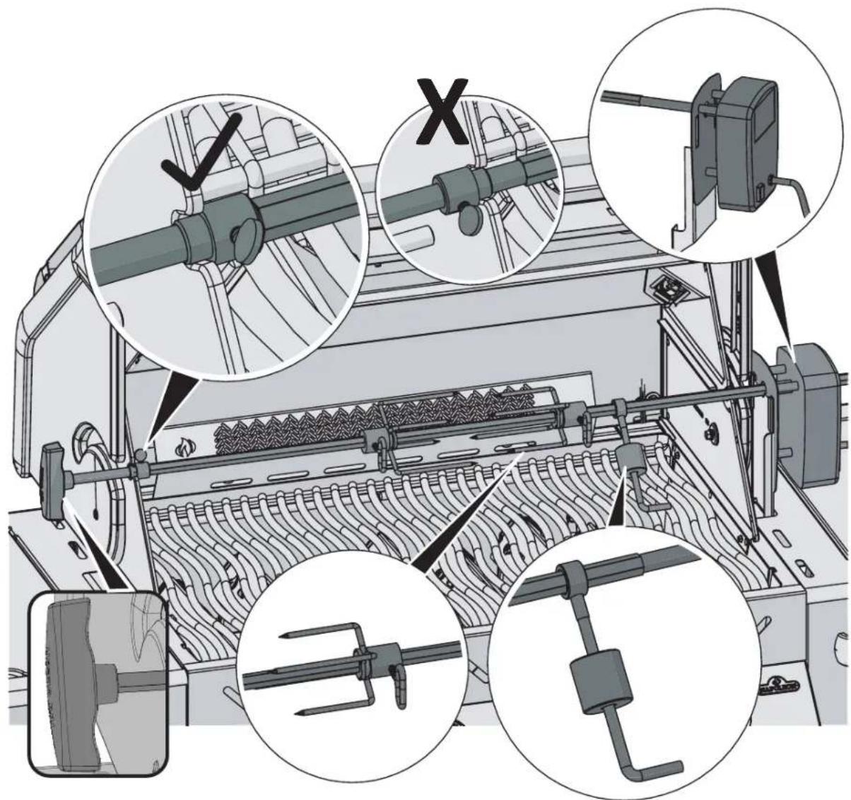 Napoleon BIPRO500-3 - Instructions d'assemblage de l'ensemble de rôtissoire - 1