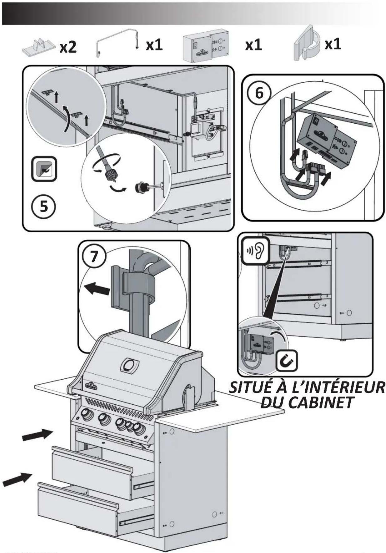 Napoleon BIPRO500-3 - INSTRUCTIONS POUR LE GRIL ENCASTRÉ BIPRO500 - 22