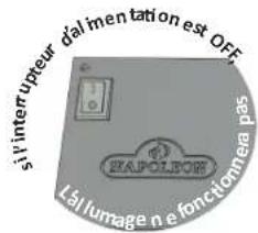 Napoleon BIPRO500-3 - Éclairage du logo allumé / éteint - 1