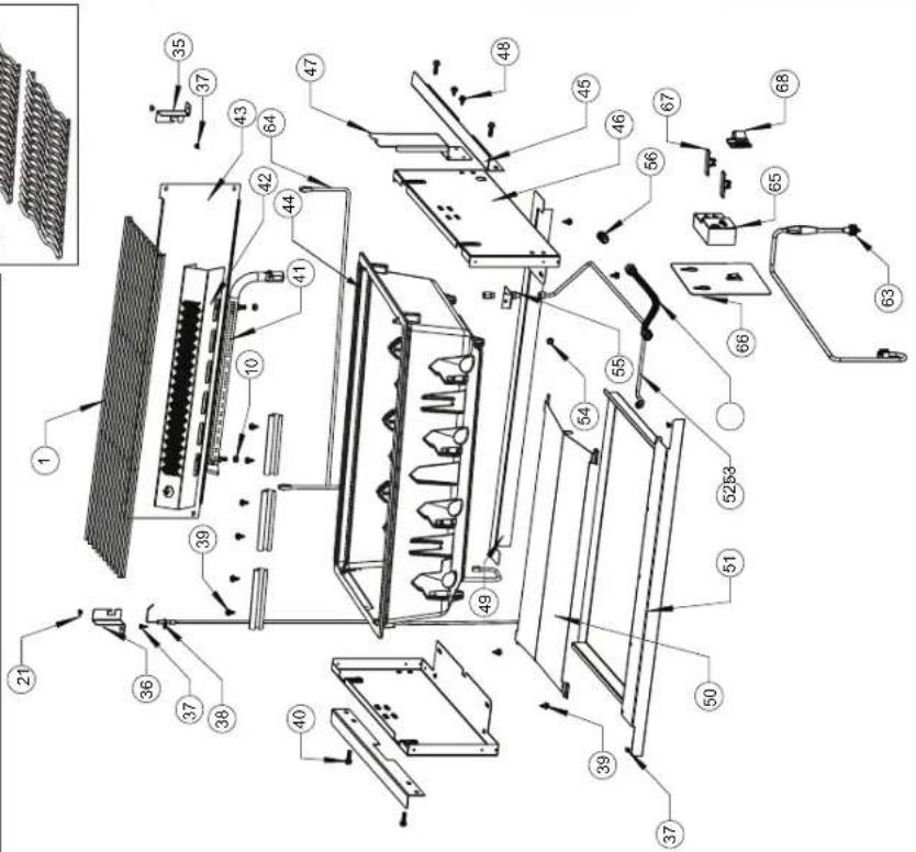 Napoleon BIPRO500-3 - INSTRUCTIONS POUR LE GRIL ENCASTRÉ BIPRO500 - 43
