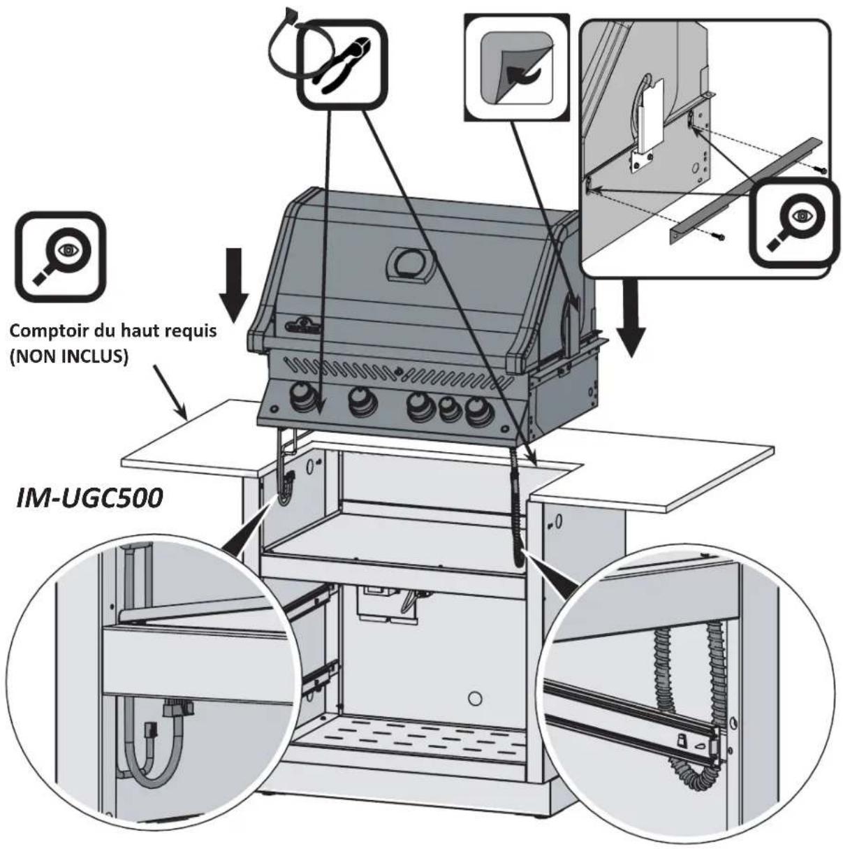 Napoleon BIPRO500-3 - INSTRUCTIONS POUR LE GRIL ENCASTRÉ BIPRO500 - 21