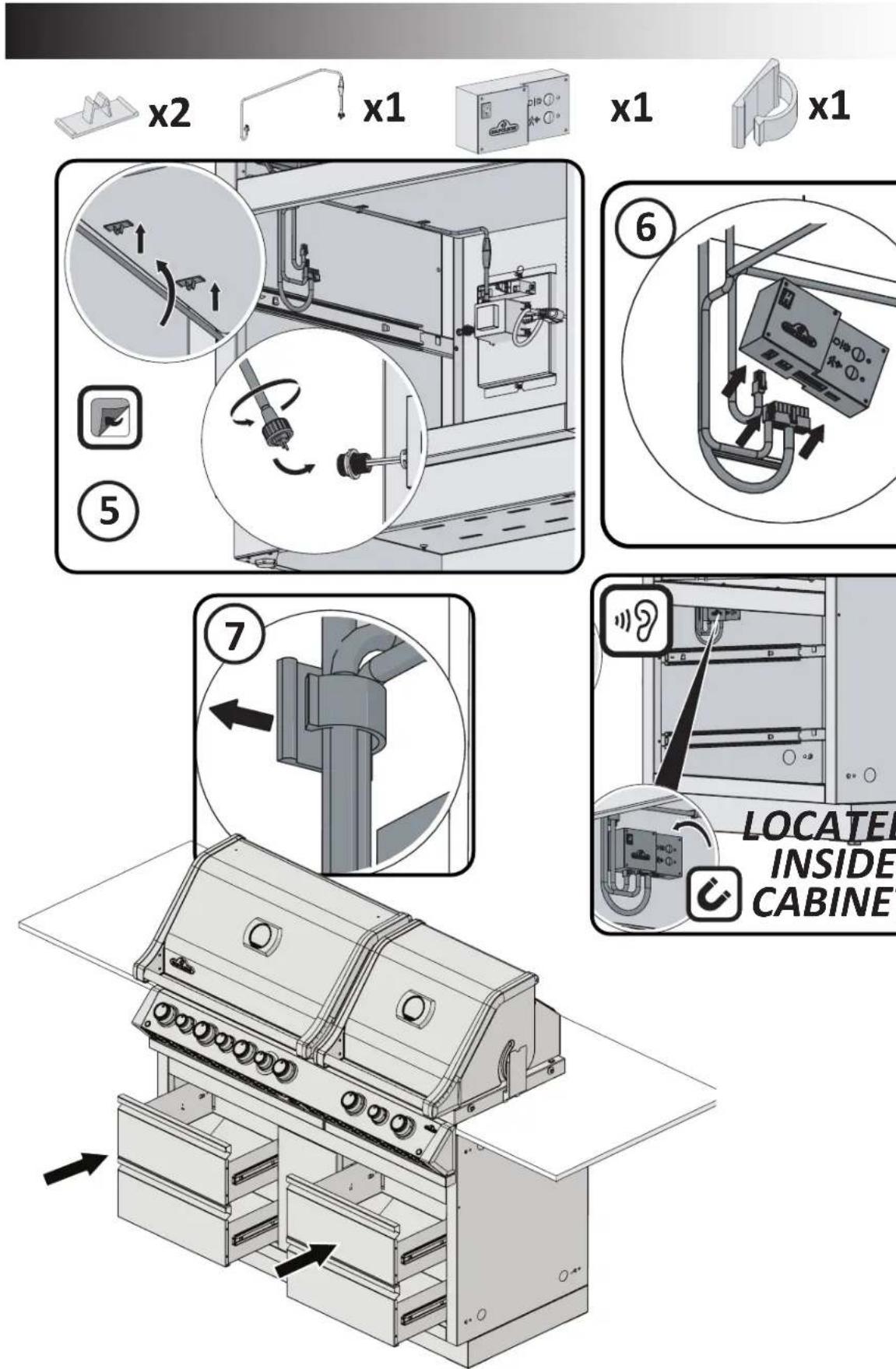 Napoleon BIPRO825-3 - INSTRUCTIONS POUR LE GRIL ENCASTRÉ BIPRO825 - 16