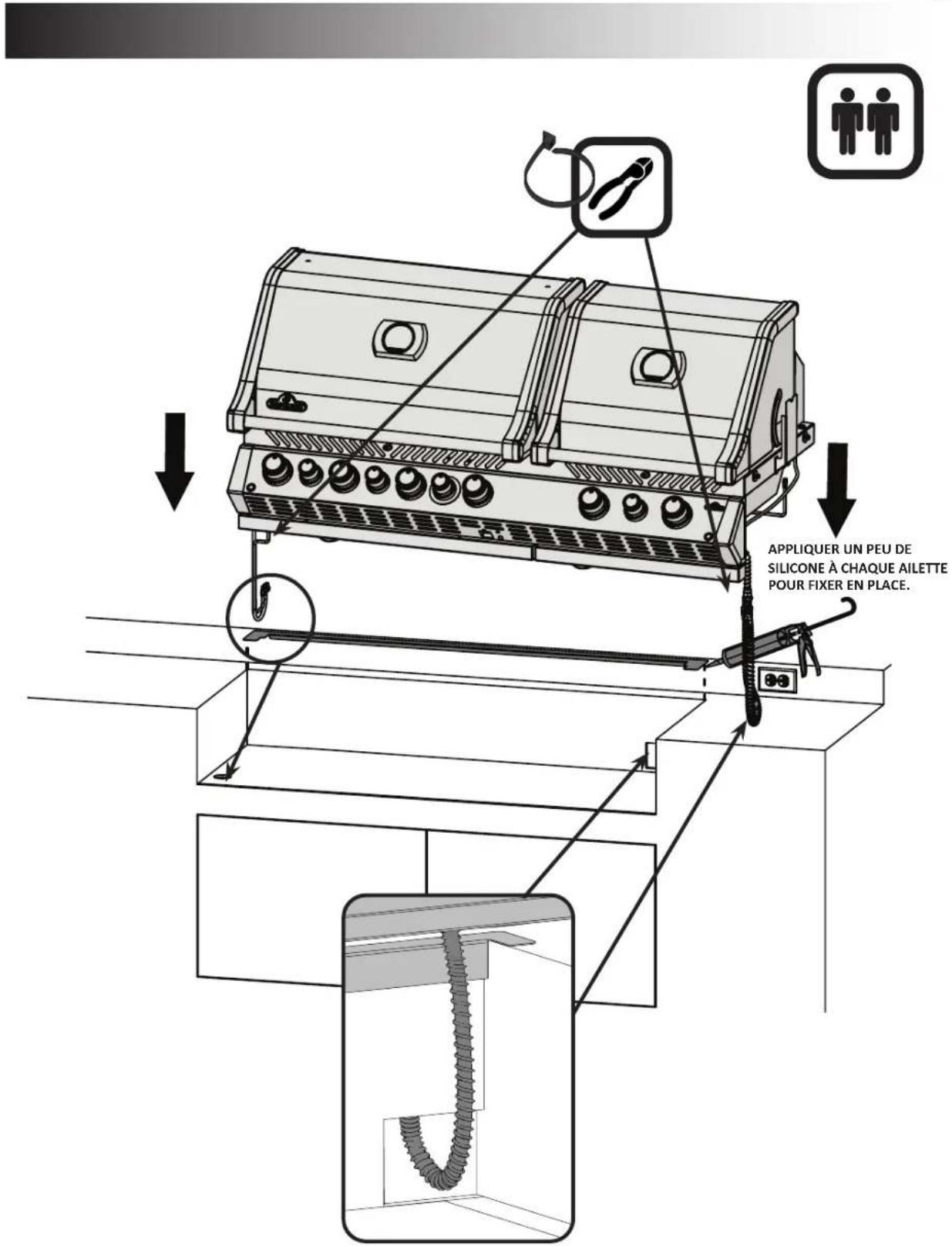 Napoleon BIPRO825-3 - DIMENSIONS D'OUVERTURE POUR LES GRILS ENCASTRÉS - 6
