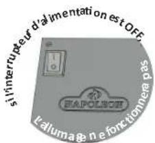Napoleon BIPRO825-3 - Éclairage du logo allumé / éteint - 1