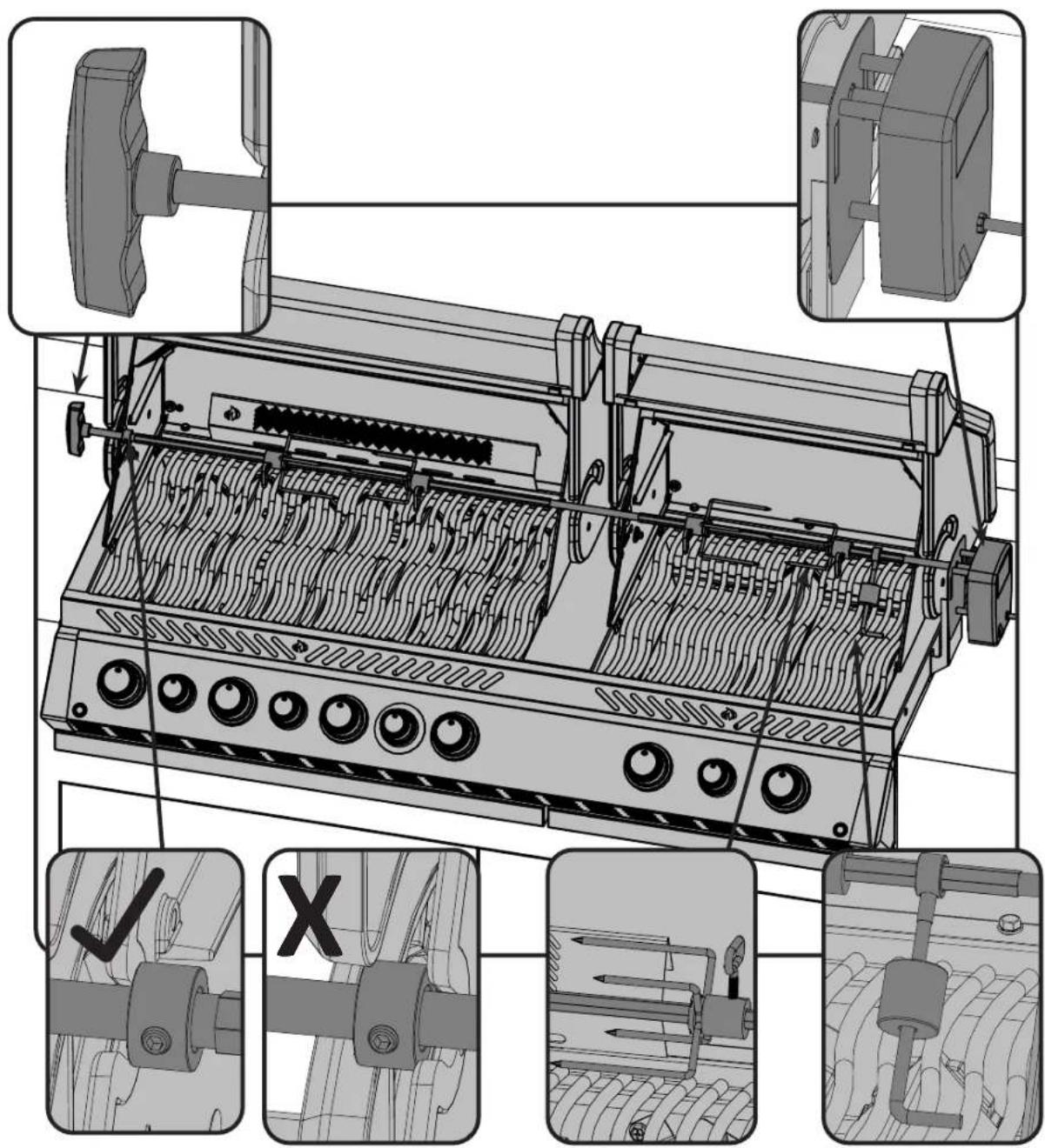 Napoleon BIPRO825-3 - Instructions d'assemblage de l'ensemble de rôtissoire - 1