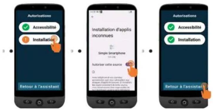 SWISSVOICE S510-M - Autorisations - Appuyez sur Suivant > Autorisations - 2