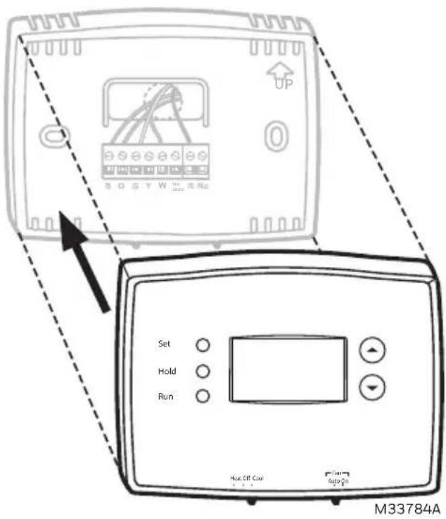 HONEYWELL RTH2300B1038/E1 - Install Thermostat onto Wallplate - 1