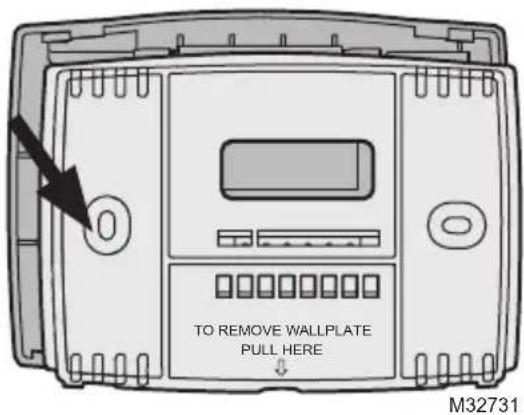 HONEYWELL RTH2300B1038/E1 - Separate Wallplate from New Thermostat - 1