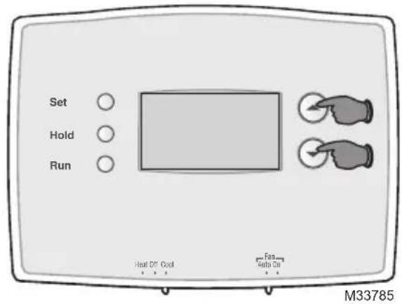 HONEYWELL RTH2300B1038/E1 - Modifier les réglages - 1