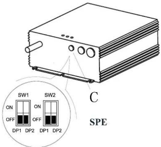 Viper AS530R - Batteritypens DIP-Switches - 2