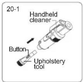 20-1 Handheld cleaner Button Upholstery tool