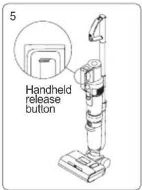 5 Handheld release button