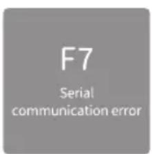 F7 Serial communication error