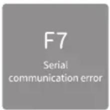 F7 Serial communication error