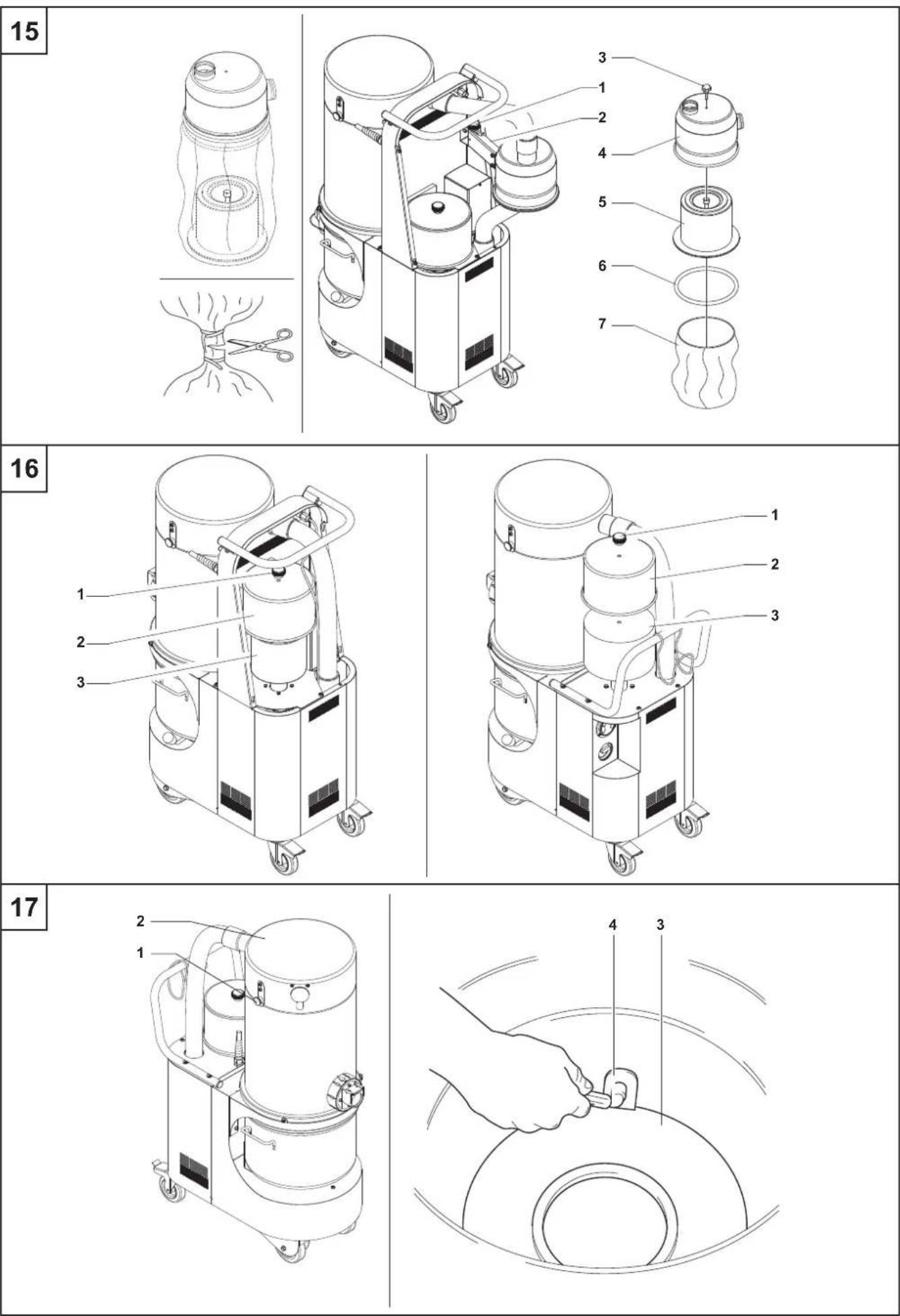 NILFISK VHW321 - Recommended spare parts - 16