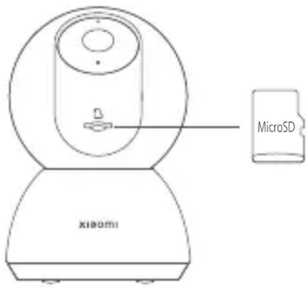 Xiaomi Smart Camera C300 - • Instalar la tarjeta MicroSD - 1