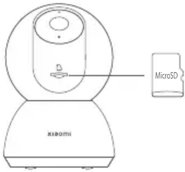 Xiaomi Smart Camera C300 - - Memasang kartu microSD - 1
