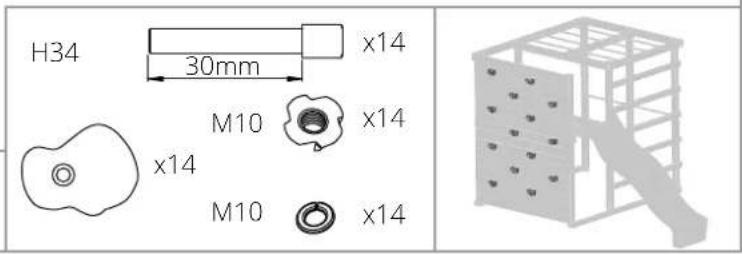 H34 30mm x14 M10 x14 x14 M10 x14