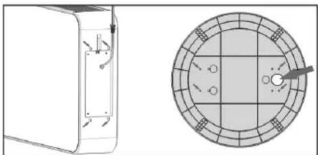 Nevoox LF 2000 UV-C - Installation von Bodenplatte und Netzkabel - 2