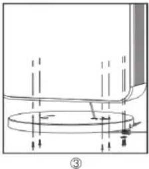 Nevoox LF 2000 UV-C - Installation of base plate and power cable - 3
