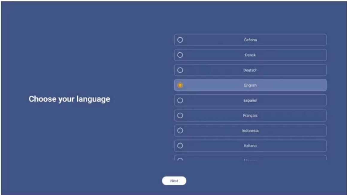 Choisissez votre langue Čeština Dansk Deutsch English Español Français Indonesia Italiano Suivant