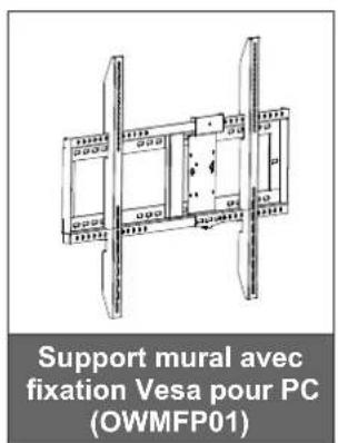 Support mural avec fixation Vesa pour PC (OWMFP01)