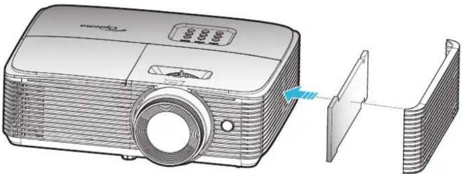 OPTOMA EH401 - Installer et nettoyer le filtre à poussière - 1