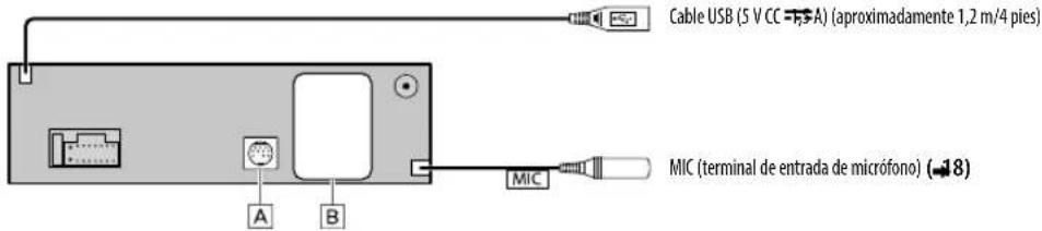 KENWOOD KMM-BT322U - Conexión de componentes externos - 1