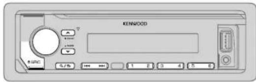 KENWOOD KMM-BT322U - RADIO (pour KMM-BT322U KMM-BT322 KMM-BT240U KMM-BT222U / KMR-M322BT - 1