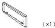 KENWOOD KDC-X502 - Part list for installation - 2
