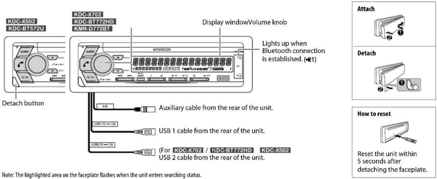 KENWOOD KDC-X502 - BASICS - 1