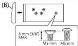 KENWOOD KMR-M318BT - When installing without the mounting sleeve - 1