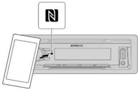 KENWOOD KMR-M318BT - Conectar con un dispositivo remoto a través de un solo toque (NFC) (para KMM-BT518HD KMM-BT318U - 1