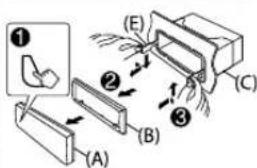 KENWOOD KMR-M318BT - How to remove the unit - 2