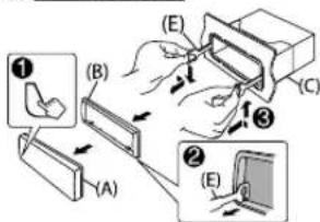 KENWOOD KMR-M318BT - How to remove the unit - 1