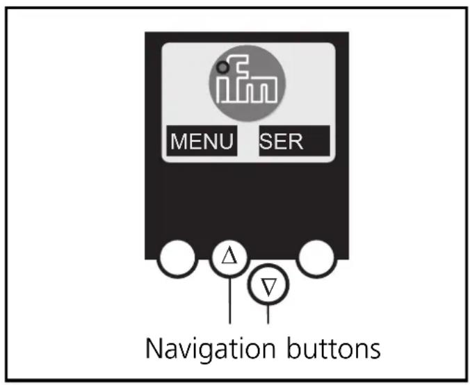 IFM AC1321 - Menu overview - 2