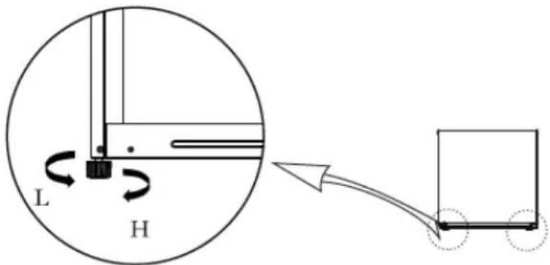 COMFEE RCD76WH2 - Poziomowanie - 1